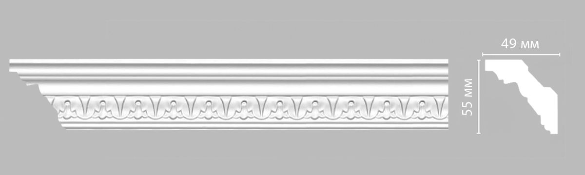 Плинтус потолочный с рисунком DECOMASTER DT9811A (55х49х2400)