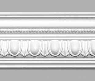 Плинтус потолочный с рисунком DECOMASTER 95608 (105х100х2400мм)