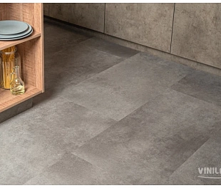 Ламинат SPC Vinilam Ceramo Stone 71610 Цемент Cтальной