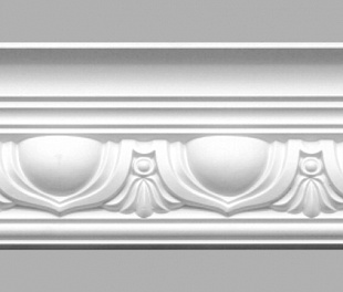 Плинтус потолочный с рисунком DECOMASTER 95090 (118х150х2400мм)