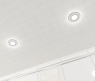 Потолок реечный Cesal B28 Мозаика кремовая 150х3000 мм